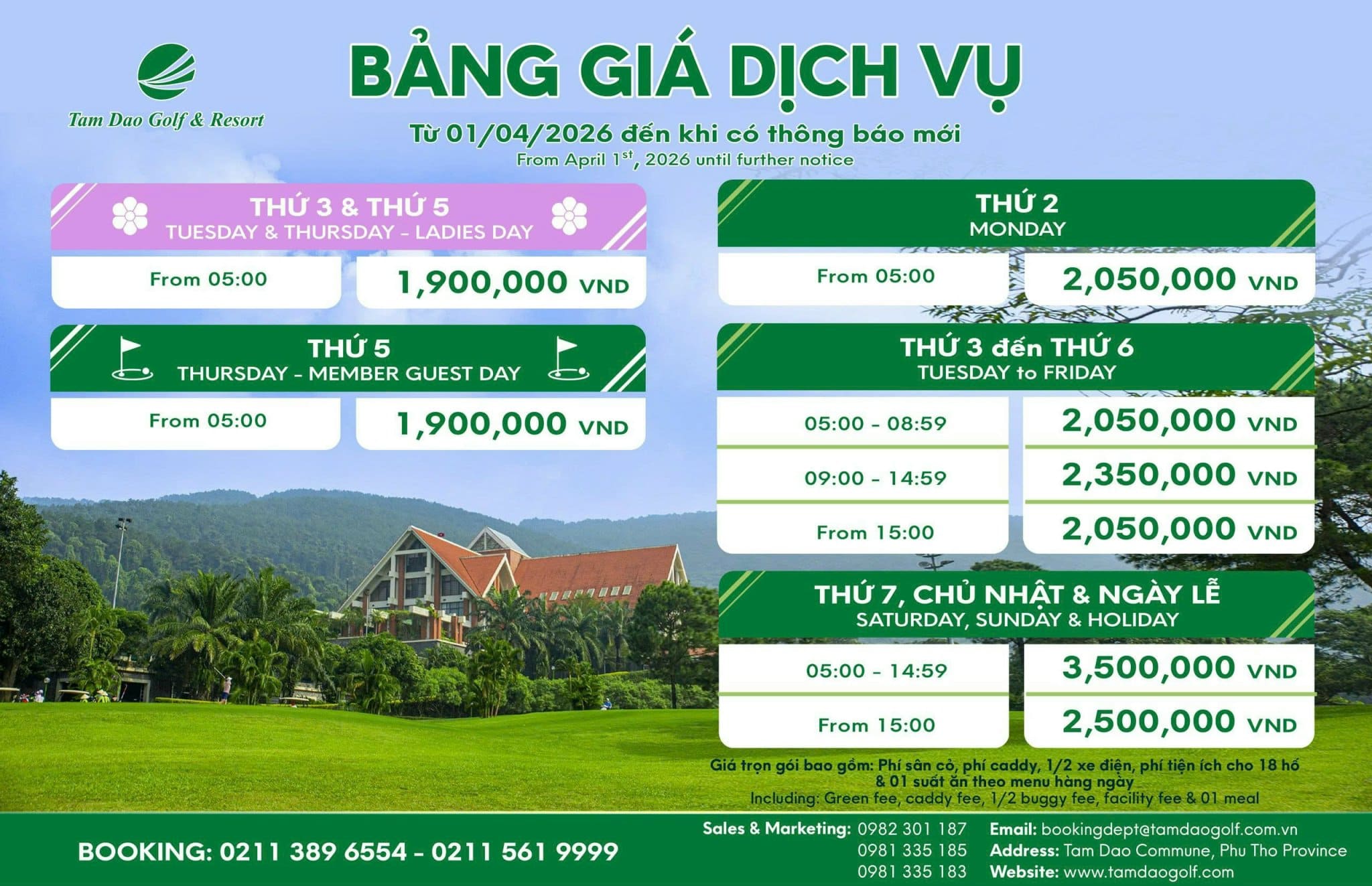 Bảng Giá T5 2026